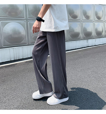 Gray Pleated Pants - Cynerity